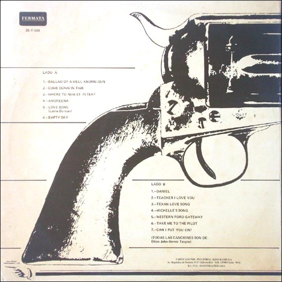 Elton John - Ballad Of A Well Known Gun  (Perù)