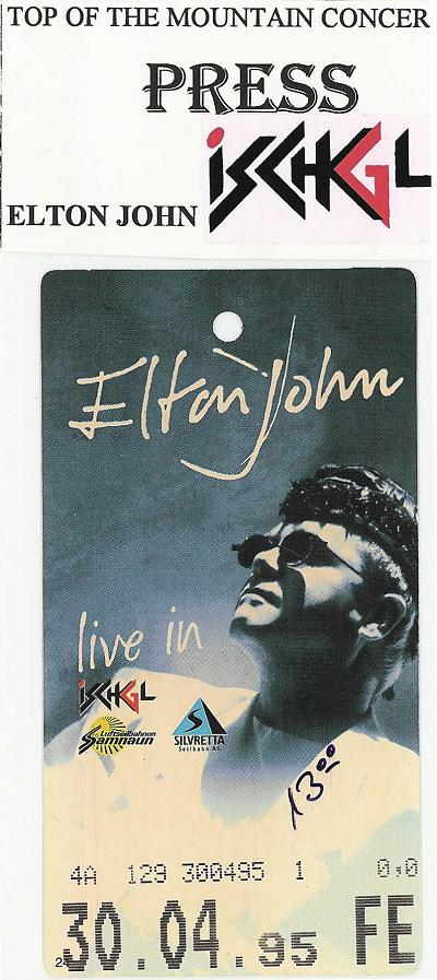 Elton John ticket