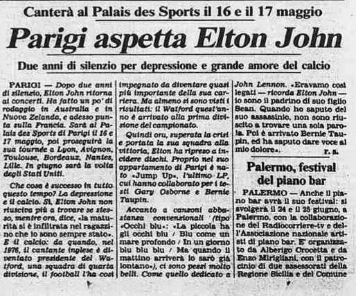 Elton John a Parigi