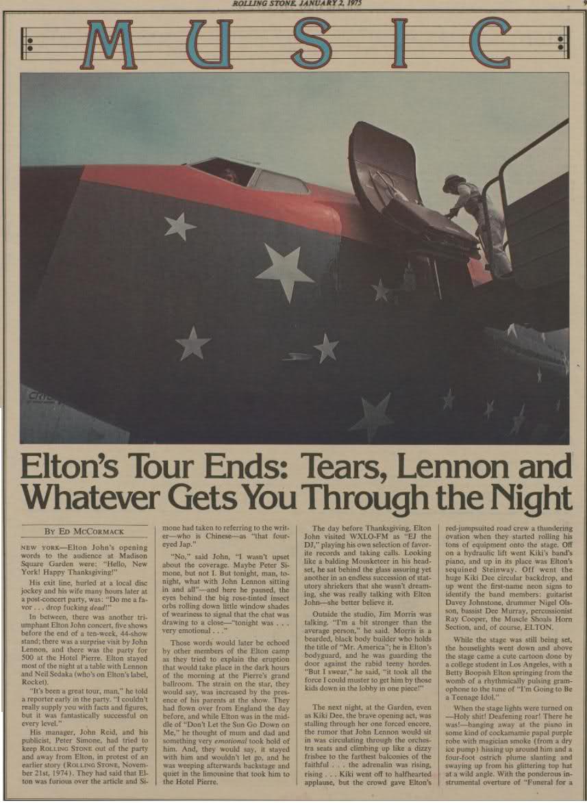 Rolling Stone 2 gennaio 1975