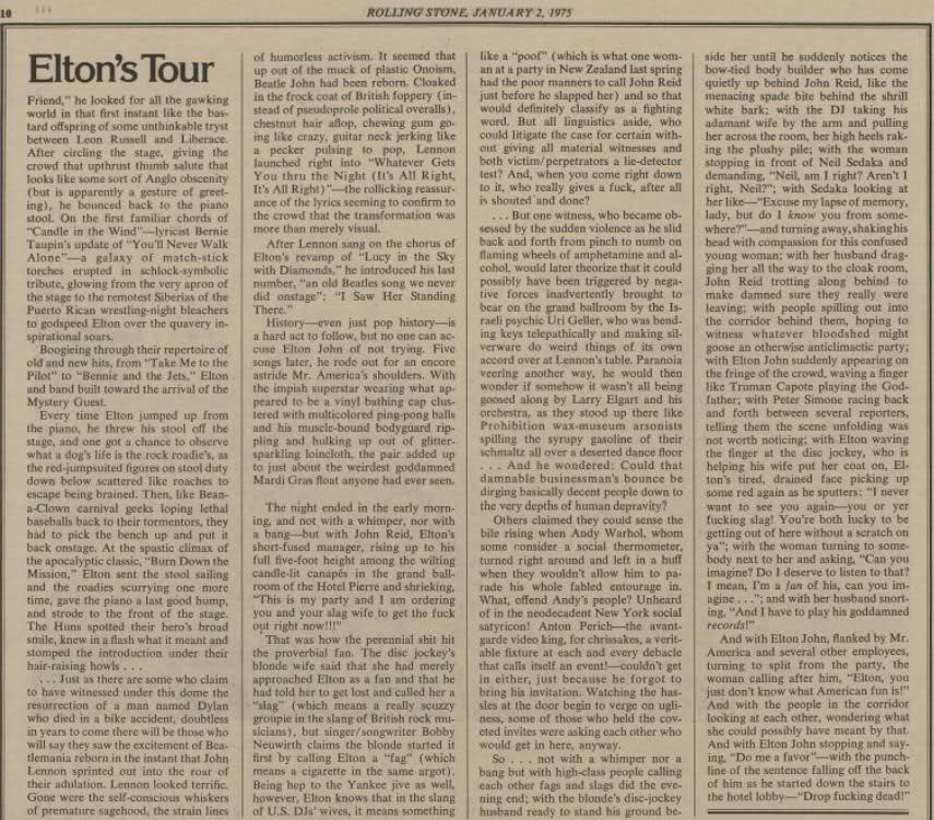 Rolling Stone 2 gennaio 1975