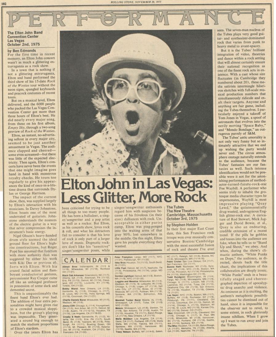 Rolling Stone 20 settembre 1975