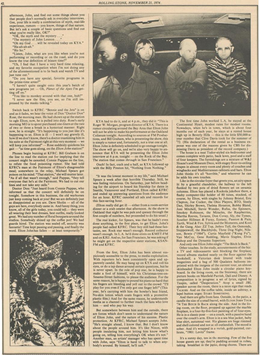 Rolling Stone 21 novembre 1974