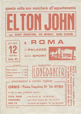 Elton John - Roma 1973